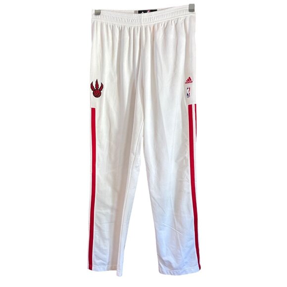 Adidas NBA Game Worn Pants Tearaways Raptors Amir Johnson 2013-14 White 2XL + 2 - Picture 2 of 16